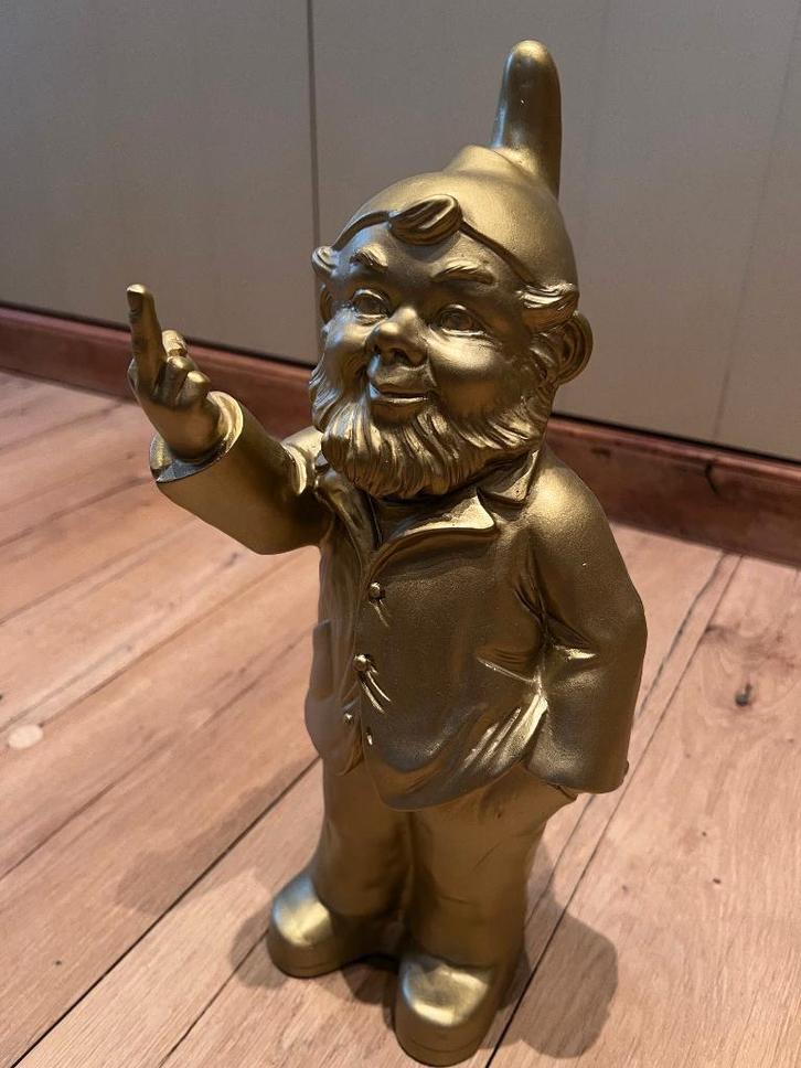 Authentieke Ottmar Hörl Sponti kabouter, Antiek en Kunst, Kunst | Beelden en Houtsnijwerken, Ophalen of Verzenden