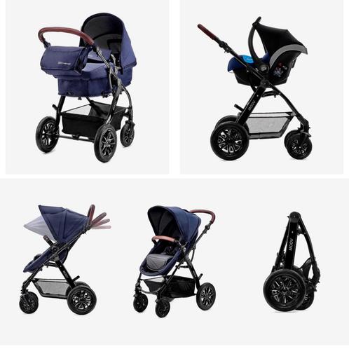 All-in-one buggy - kinderwagen - maxi-cosie, Kinderen en Baby's, Kinderwagens en Combinaties, Zo goed als nieuw, Combiwagen, Luchtbanden