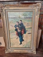 Oud schilderij   schilder is J de Dapper 1917, Ophalen