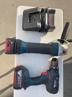 Bosch schroevendraaier en haakse slijper, Ophalen of Verzenden, Gebruikt, 1000 watt of meer, Haakse handslijpmachine