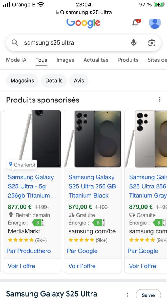 Rachat Samsung s24, ultra s25 ulra ou fold meilleur prix h24, Télécoms, Téléphonie mobile | Samsung, Enlèvement ou Envoi