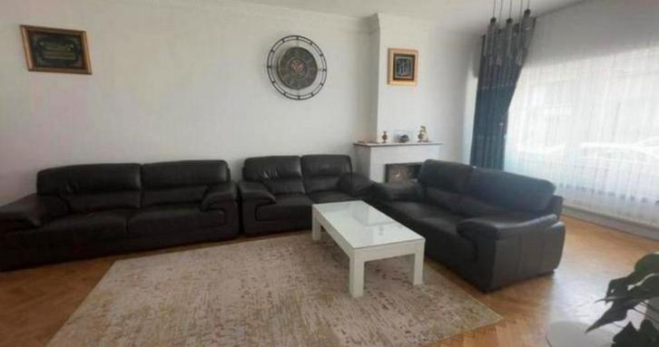 Set lederenzetels, Huis en Inrichting, Zetels | Zetels en Chaises Longues, Ophalen
