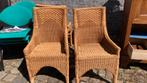6 rieten tuinstoelen, Ophalen, Gebruikt