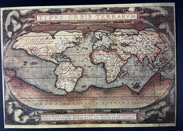 Educa puzzel 3000 stukken, Typus Orbis Terrarum, Hobby en Vrije tijd, Denksport en Puzzels, Zo goed als nieuw, Ophalen of Verzenden