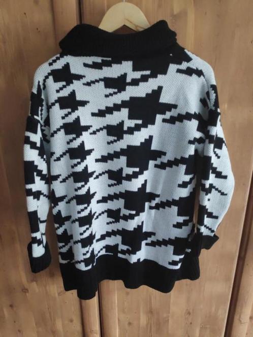 Coltrui houndstooth TU, Kleding | Dames, Truien en Vesten, Zo goed als nieuw, Zwart, Ophalen of Verzenden