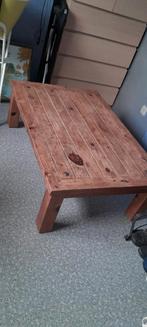 Volhouten salontafel, Huis en Inrichting, Tafels | Salontafels, Ophalen, Gebruikt, 100 tot 150 cm, 50 tot 100 cm