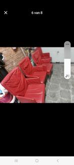 Stoelen leder stoelen 4x stoel, Huis en Inrichting, Stoelen, Ophalen, Gebruikt, Leer, Vier