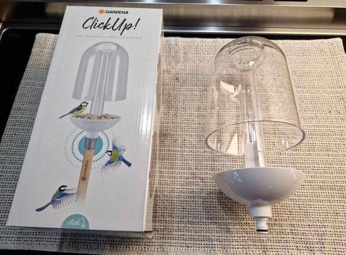 ClickUp! Gardena Vogelvoederbak met houtensteel, Tuin en Terras, Vogelhuisjes en Vogelbaden, Nieuw, Ophalen