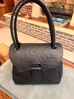 Italiaanse leren tas - vintage, Ophalen, Gebruikt, Zwart, Handtas