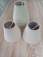 8 lampenkapjes - kleur beige, Beige, Rond, Ophalen of Verzenden, Zo goed als nieuw
