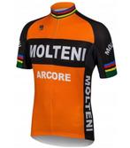 Molteni Arcore Wielershirt Korte Mouw + Fietsbroek Maat S, Comme neuf, Enlèvement, S