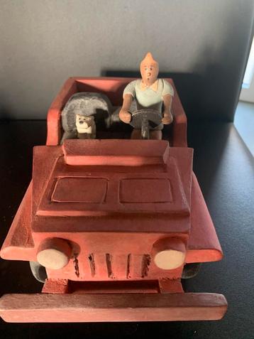 Tintin et Bobbie faits à la main en jeep, Enlèvement, Comme neuf