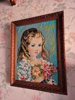 vintage in mooie authentieke handhesneden kader, Antiek en Kunst, Ophalen