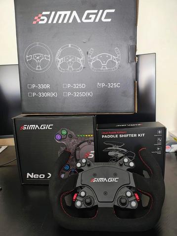 Simagic hub neo x + roue gt alcantara, Enlèvement, Comme neuf, Simagic