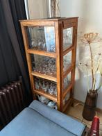 Antiek houten vitrinekast apothekerskast, Huis en Inrichting, Kasten | Vitrinekasten, Ophalen, Zo goed als nieuw
