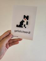 Gefeliciteerd met een kat er op!, Hobby en Vrije tijd, Kaarten | Zelfgemaakt, Ophalen of Verzenden, Nieuw, Dieren