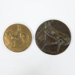 2 Penningen "Domien Ingels", Antiek en Kunst, Verzenden