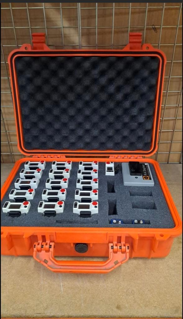 Lot pro – 16 dosimètres Gammacom 4200 (GHD-Int) + chargeur, Doe-het-zelf en Bouw, Gereedschapskisten, Gebruikt, Ophalen of Verzenden