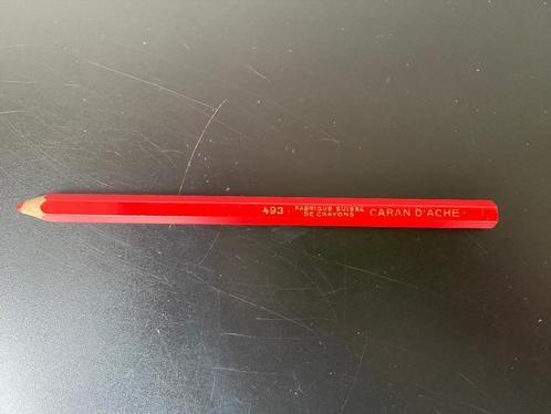 Vintage Rood Potlood Caran d'Ache 493, Antiek en Kunst, Curiosa en Brocante, Ophalen of Verzenden