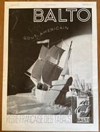 Ancienne publicité pour BALTO CIGARETTES/Années 1930, Collections, Enlèvement ou Envoi, Comme neuf, Autres types