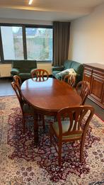 Klassieke dressoir, eettafel en 6 stoelen in rood kerselaar, Huis en Inrichting, Ophalen, Zo goed als nieuw