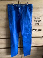 Broek Mexx maat 31/34, Kleding | Dames, Broeken en Pantalons, Nieuw, Lang, Blauw, Ophalen of Verzenden