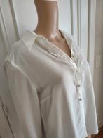 Vintage witte blouse  v, Vintage, Verzenden, Zo goed als nieuw, Wit