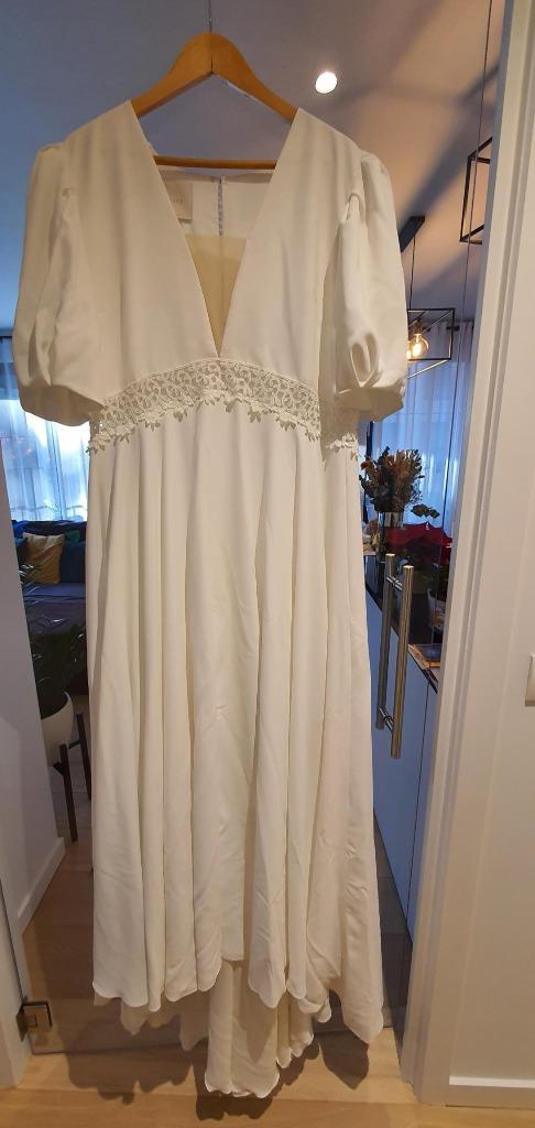 Trouwjurk - Marylise - maat 52 aangepast voor 48, Kleding | Dames, Trouwkleding en Trouwaccessoires, Zo goed als nieuw, Trouwjurk