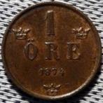 Roi Oscar II de Suède (1873 - 1907) 1 an 1874, Timbres & Monnaies, Monnaies | Europe | Monnaies non-euro, Enlèvement ou Envoi