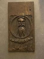 Panneel hout panneau bois hoofd man homme barbu, Ophalen