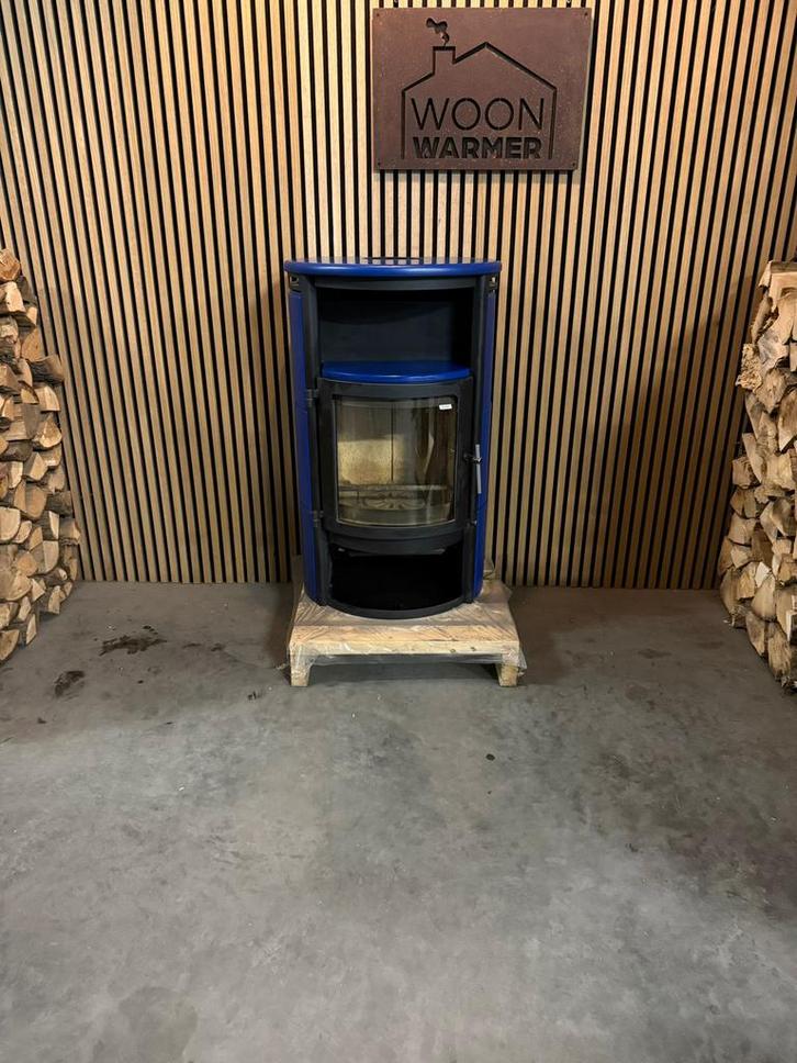 24148 Speksteenkachel Scan 7kw, Huis en Inrichting, Kachels, Gebruikt, Vrijstaand, Houtkachel, Hout, Ophalen