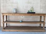 Side table 195 cm, massief eik, Ophalen, Zo goed als nieuw