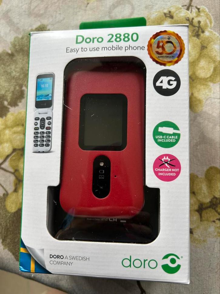 Doro 2880, Telecommunicatie, Mobiele telefoons | Nokia, Zo goed als nieuw, Rood, Ophalen of Verzenden