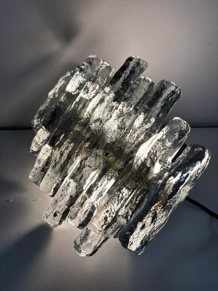Lampe murale Schalmei « Ice Block » de J. T. Kalmar 1972., Maison & Meubles, Lampes | Appliques, Comme neuf, Verre, Enlèvement ou Envoi