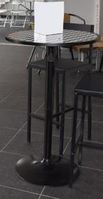 Table noire haute réglable en hauteur, Maison & Meubles, Tables | Tables mange-debout, Comme neuf, Enlèvement, Réglable en hauteur