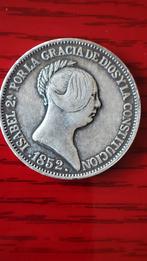 20 Reales Isabel  II spanje 1852, Antiquités & Art, Antiquités | Argent & Or, Enlèvement ou Envoi