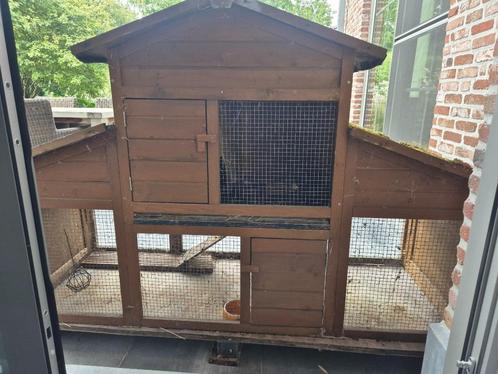 Konijnenhok, Dieren en Toebehoren, Knaagdieren en Konijnen | Hokken en Kooien, Gebruikt, Hok, 90 cm of meer, 110 cm of meer, Konijn