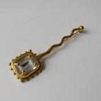Vintage broche KL by Karl Lagerfeld , jaren 90, Handtassen en Accessoires, Ophalen of Verzenden