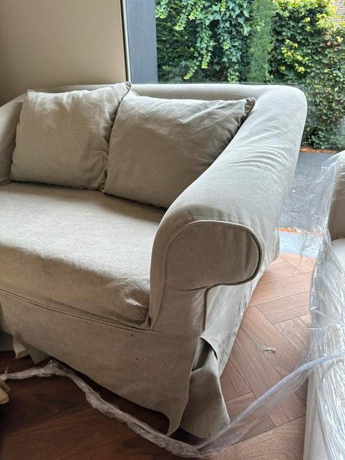 Salon Flamand 3+2 zit met afneembare hoes, Huis en Inrichting, Zetels | Zetels, Gebruikt, Rechte bank, Overige maten, 250 tot 300 cm