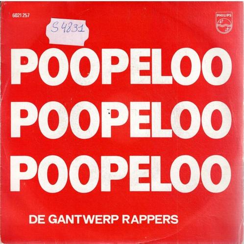 Vinyl, 7"   /   De Gantwerp Rappers* – Poopeloo, Cd's en Dvd's, Vinyl | Overige Vinyl, Overige formaten, Ophalen of Verzenden