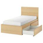 Bed NIEUW, Ophalen, 90 cm, Eenpersoons, Beige