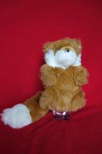 Pluche handpop rode vos met witte punt op pluimstaart, Enfants & Bébés, Jouets | Peluches, Enlèvement ou Envoi, Utilisé, Autres types