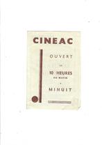 Salles de cinéma "Cinéac" à Bruxelles, Ophalen of Verzenden, Gebruikt