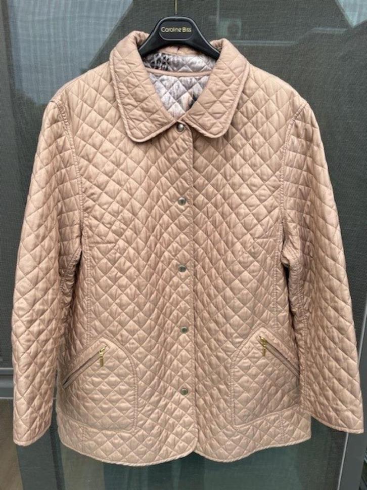 Gewatteerde jas omkeerbaar - Mt 48, Kleding | Dames, Jassen | Winter, Gedragen, Maat 46/48 (XL) of groter, Beige, Ophalen of Verzenden