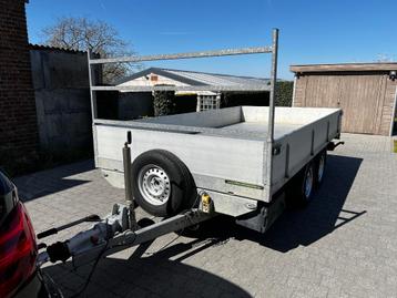 Geremde elektrische kipper 3500 kg (4m op 2m), Auto diversen, Aanhangers en Bagagewagens, Ophalen, Gebruikt