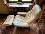 Cuir beige Stressless, Maison & Meubles, Fauteuils, Enlèvement, Utilisé