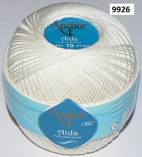 ANCHOR Aida 10 coloris 9926, Hobby en Vrije tijd, Breien en Haken, Nieuw, Haken, Wol of Garen, Ophalen of Verzenden