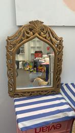 spiegel goud, Huis en Inrichting, Woonaccessoires | Spiegels, Ophalen, Gebruikt, Minder dan 50 cm, Minder dan 100 cm