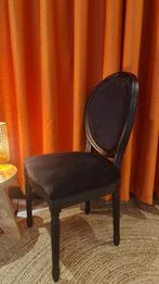 12 zwarte stoelen - Louis XVI stijl - Eetkamerstoelen, Noir, Enlèvement, Tissus, Cinq, Six Chaises ou plus