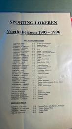 35 tickets Sporting Lokeren saison 95/96, Envoi, Utilisé